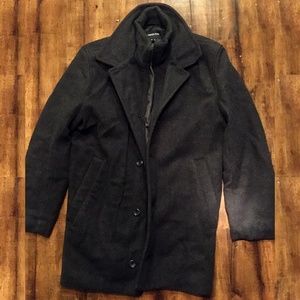 Small London Fog Winter Coat Dark Grey